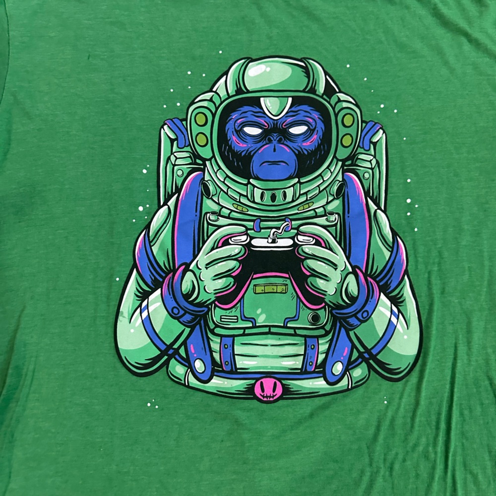 Ocean Current Vibrant Green Tee - Picture 2 of 5
